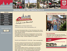 Tablet Screenshot of gewerbeverein-osterburken.de